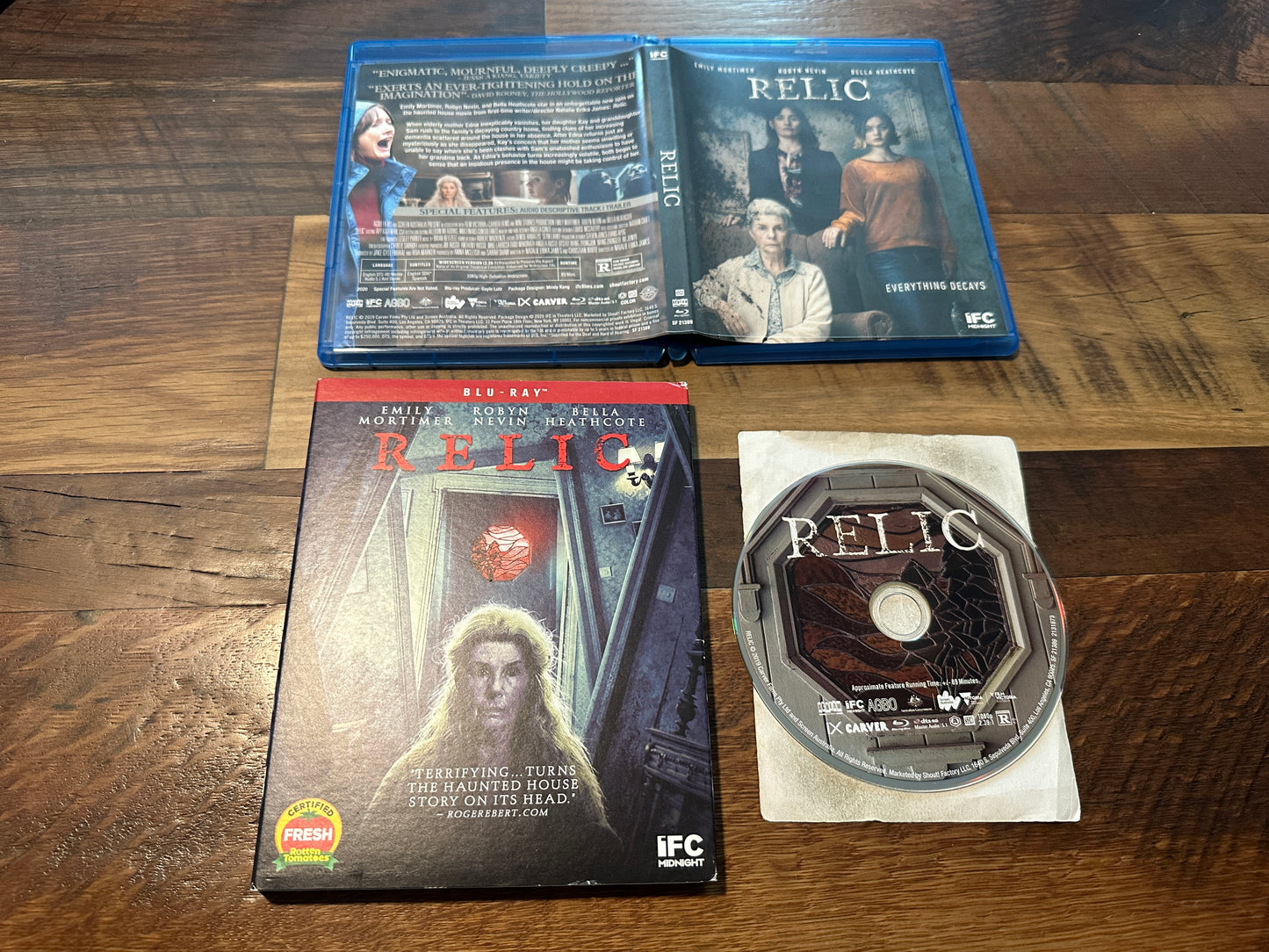 Relic (Blu ray, Scream Factory, Slipcover, Emily Mortimer, Widescreen)