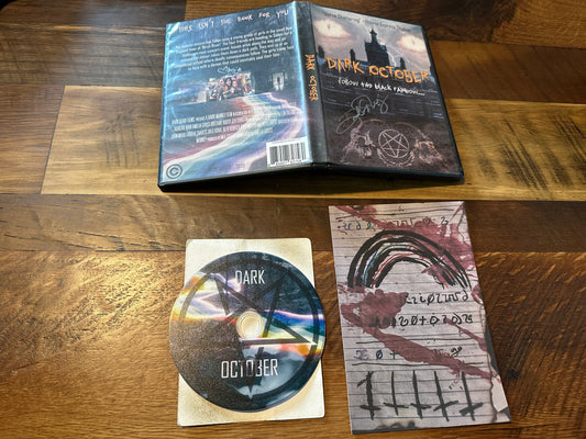 Dark October DVD-R Dark Shade Films-Signed X2-Follow the Black Rainbow