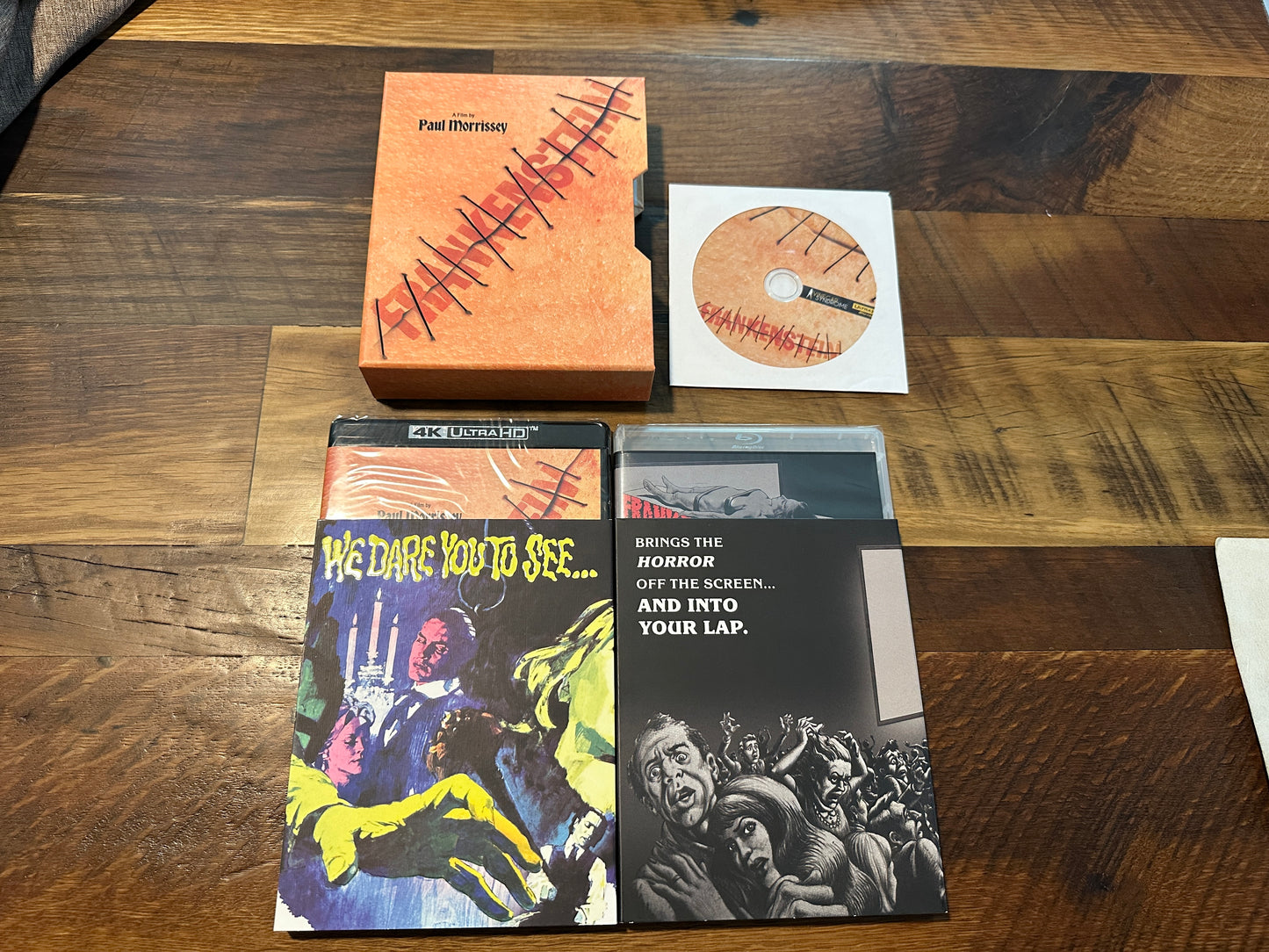 Flesh For Frankenstein (4K Ultra HD, Vinegar Syndrome, Boxset, Slip, NEW)