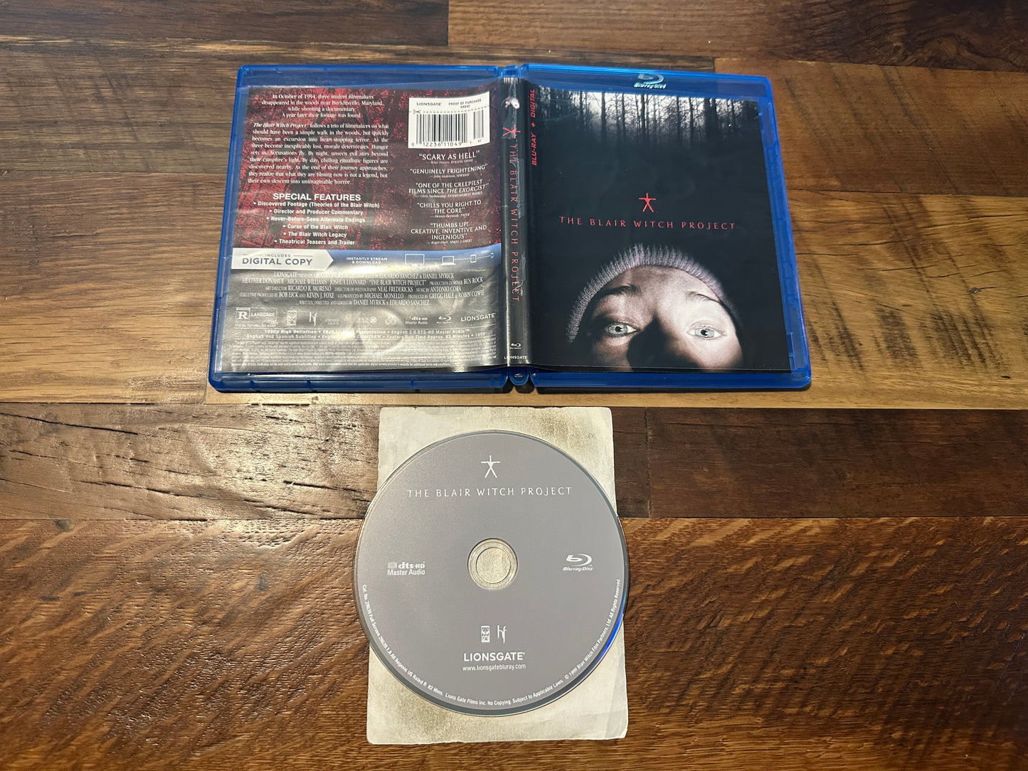 The Blair Witch Project (Blu ray, Lionsgate, 90’s Horror Classic)