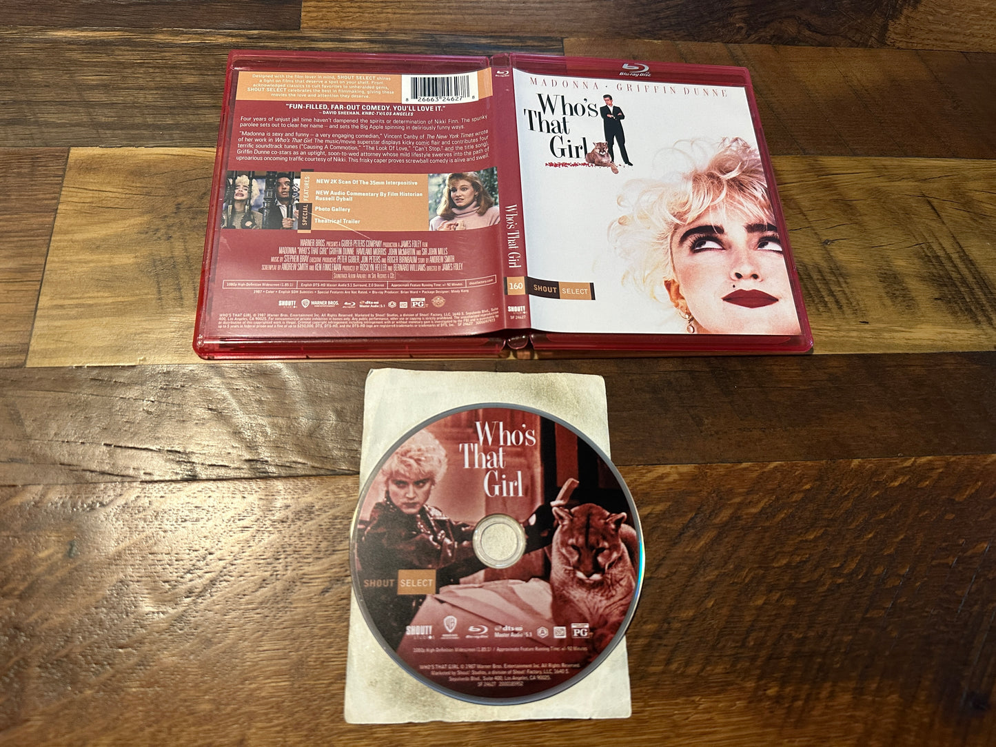Who’s That Girl (Blu ray, Shout Select, Madonna, 80’s Classic, Widescreen)