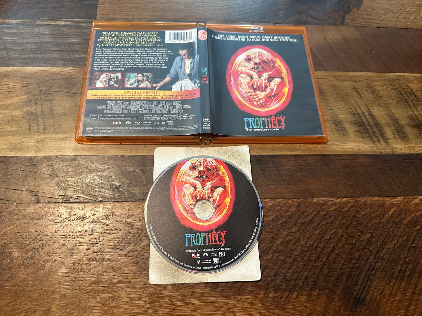 Prophecy (Blu ray, Scream Factory, 70’s Horror Classic, Widescreen)