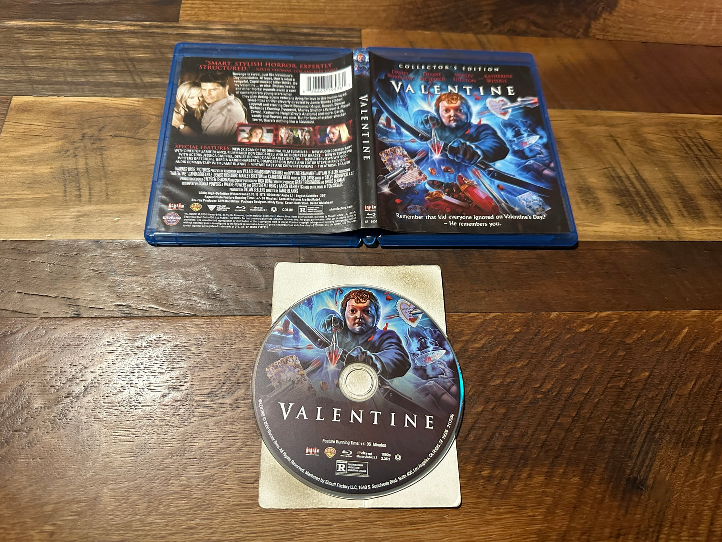 Valentine Blu ray-Scream Factory-Collector’s Edition-2001 Horror-