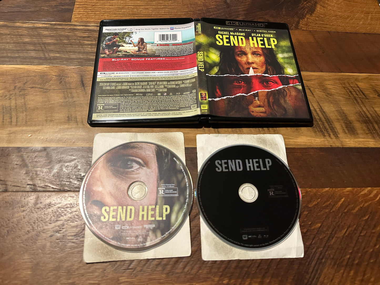 Send Help (4K Ultra HD/Blu ray, 20th Century Fox, Widescreen, No Digital)