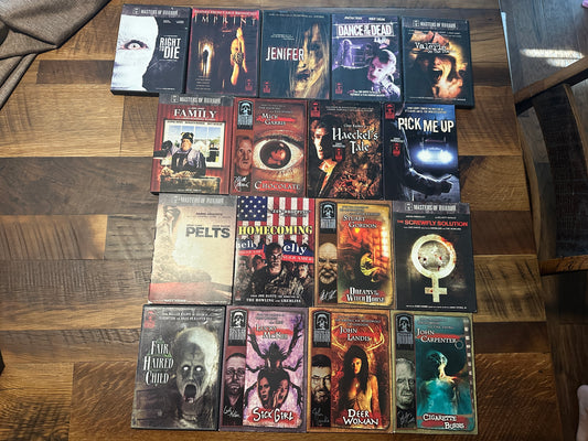 Masters of Horrors 17 DVD Movie Lot-Nice Collection-Some With Slipcovers