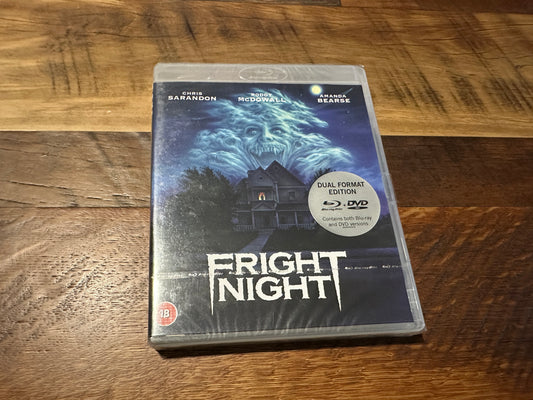 Fright Night (Blu ray/DVD, Eureka, You’re So Brewster Documentary, NEW/Sealed)