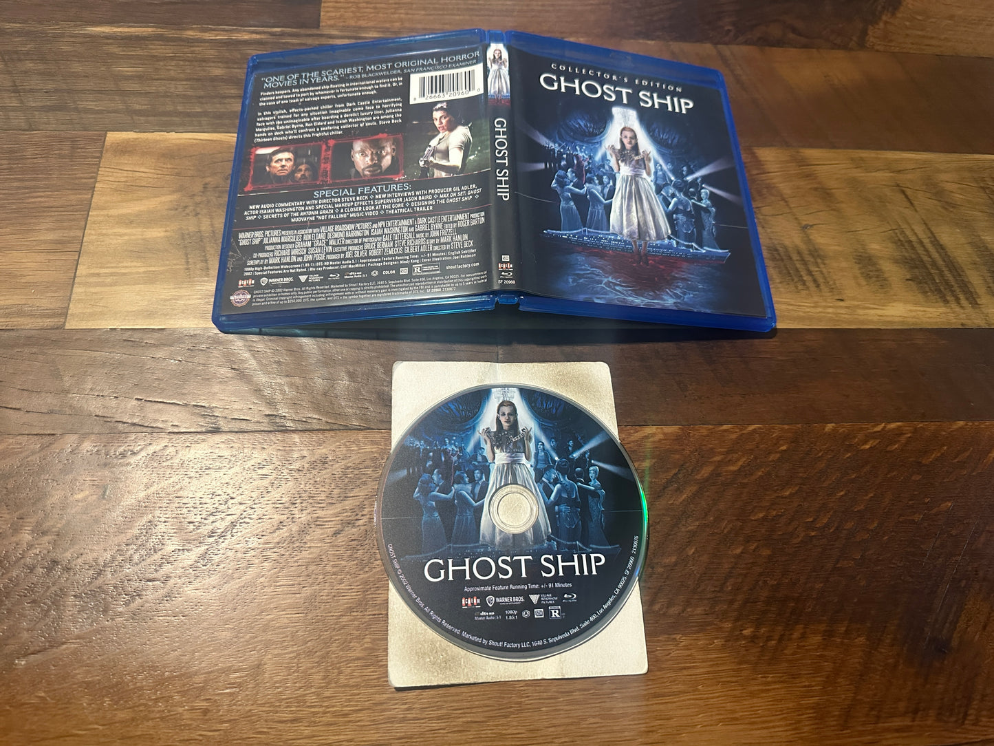 Ghost Ship Blu ray-Scream Factory-Collector’s Series-2002 Horror-