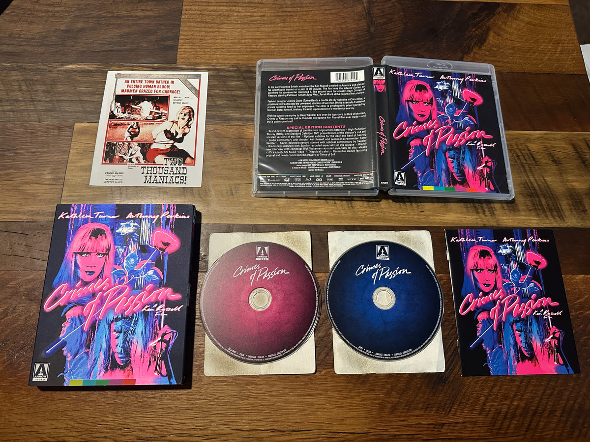 Crimes of Passion (Blu ray/DVD, Arrow Video, Special Ed, Slipcover, Booklet)