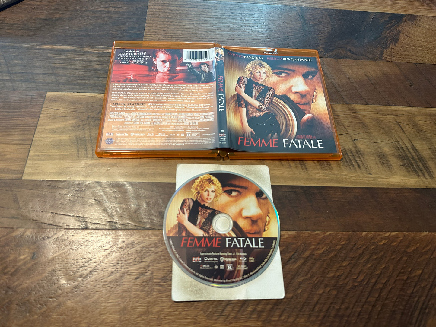 Femme Fatale (Blu ray, Scream Factory, 2002 Classic, Antonio Banderas)