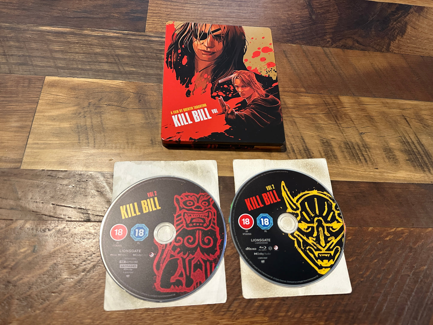 Kill Bill Vol 2 4K Ultra HD/Blu ray-Lionsgate-Steelbook-Import-No Digital