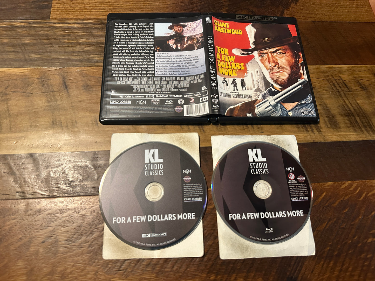 For A Few Dollars More (4K Ultra HD/Blu ray, Kino Lorber, Clint Eastwood)