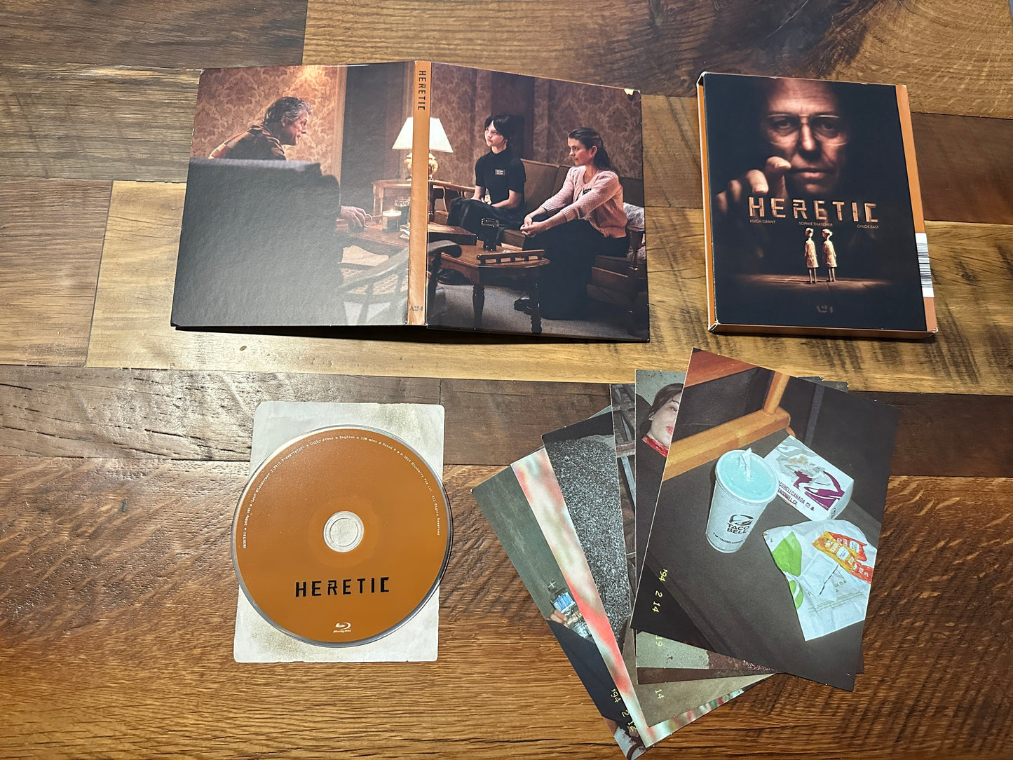 Heretic (Blu ray, A24, Widescreen, 2024 Hugh Grant Classic)