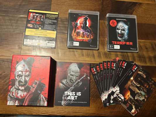 Terrifier 1 & 2: This Is Art Collection (Blu ray, Umbrella Ent, Region B, 1500 Made)
