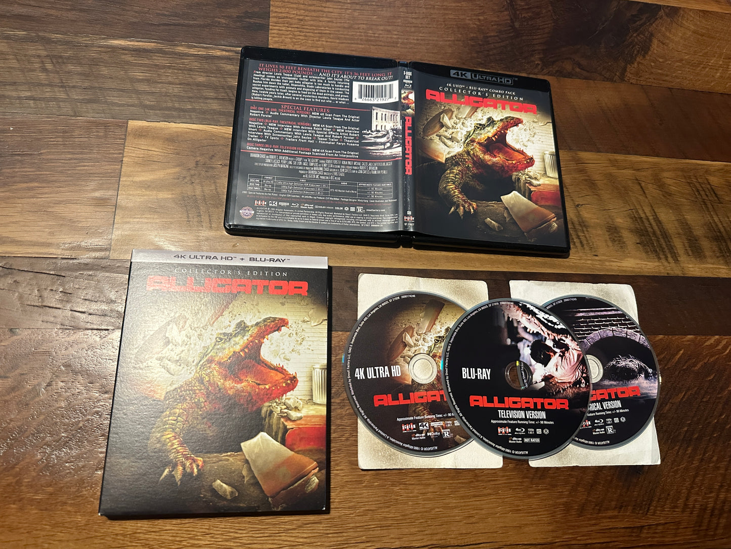 Alligator (4K Ultra HD/Blu ray, Scream Factory, Slipcover, 3 Disc)