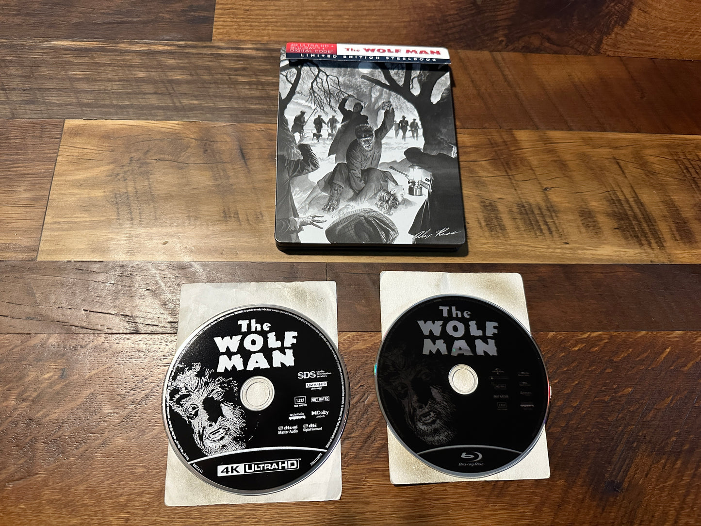 The Wolf Man (4K Ultra HD/Blu ray, Universal, Steelbook, Limited Ed, No Digital)
