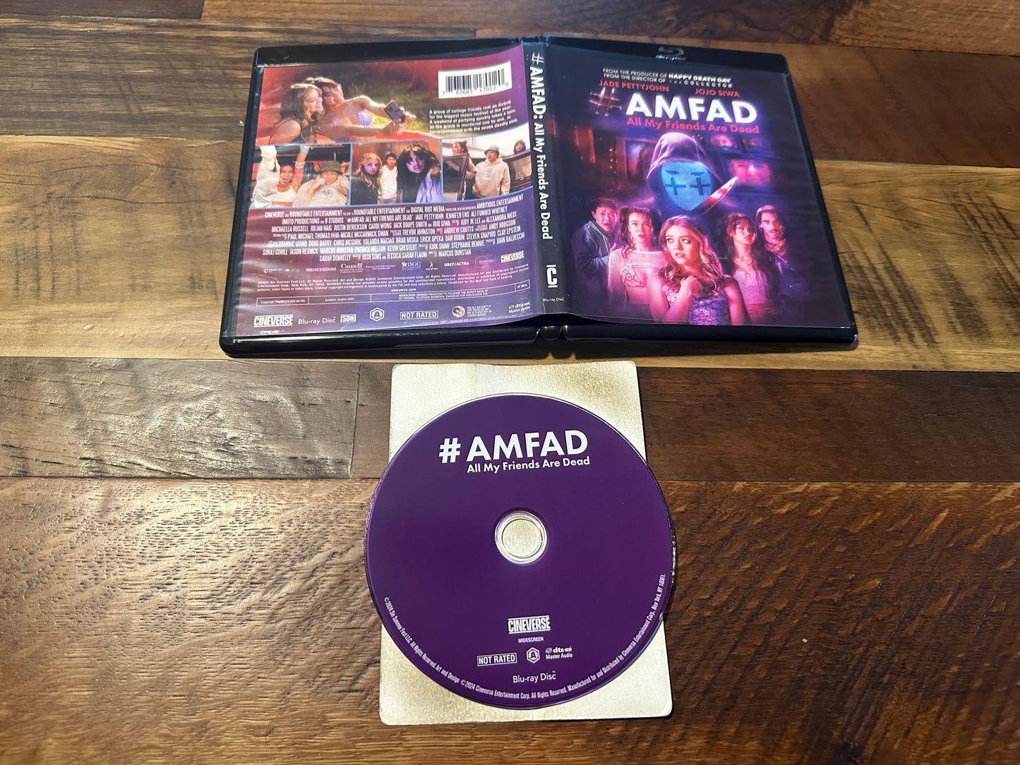 #AMFAD (Blu ray, Cineverse, 2024 Horror, Jojo Siwa Classic, Widescreen)