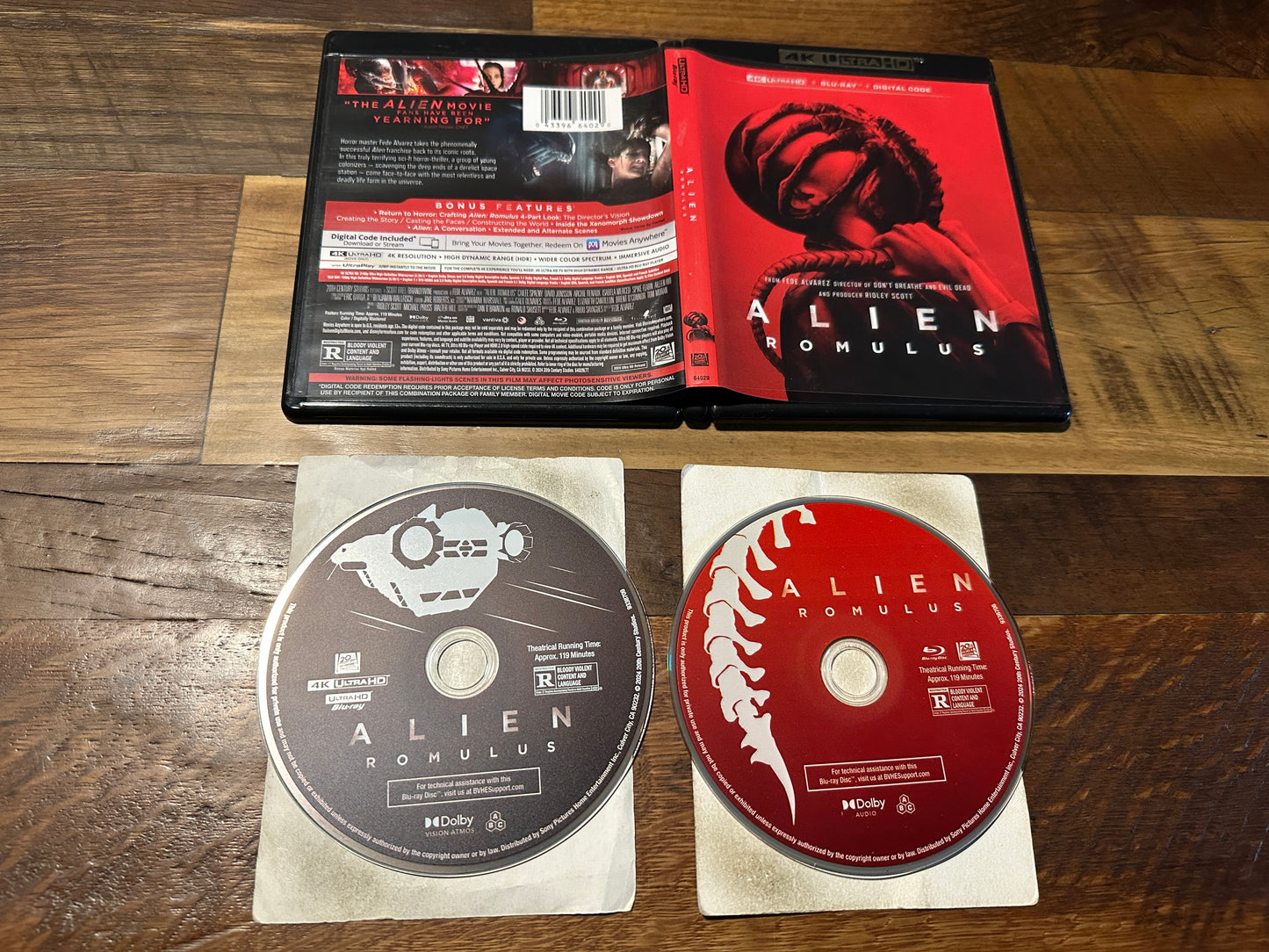 Alien Romulus (4K Ultra HD/Blu ray, 20th Century Fox, No Digital)