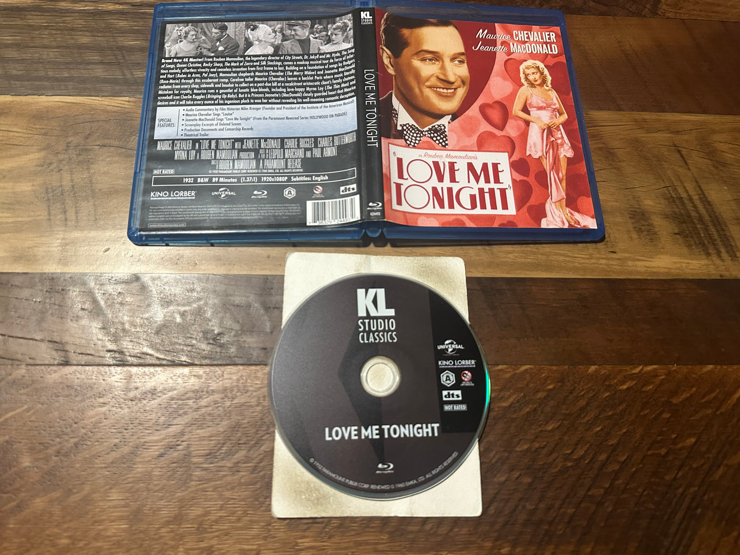 Love Me Tonight (Blu ray, Kino Lorber, 30’s Classic, Maurice Chevalier)
