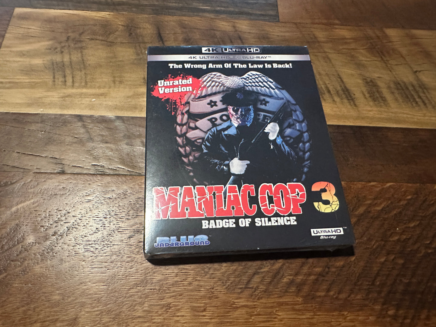 Maniac Cop 3 (4K Ultra HD/ Blu ray, Blue Underground, Slipcover, NEW)