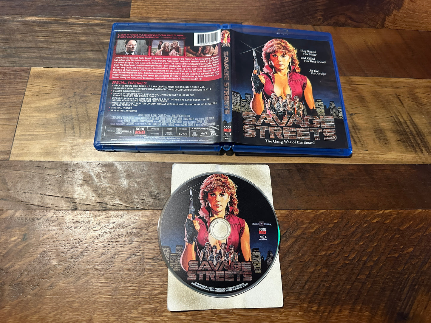 Savage Streets (Blu ray, Code Red, Linda Blair 80’s Classic, Widescreen)