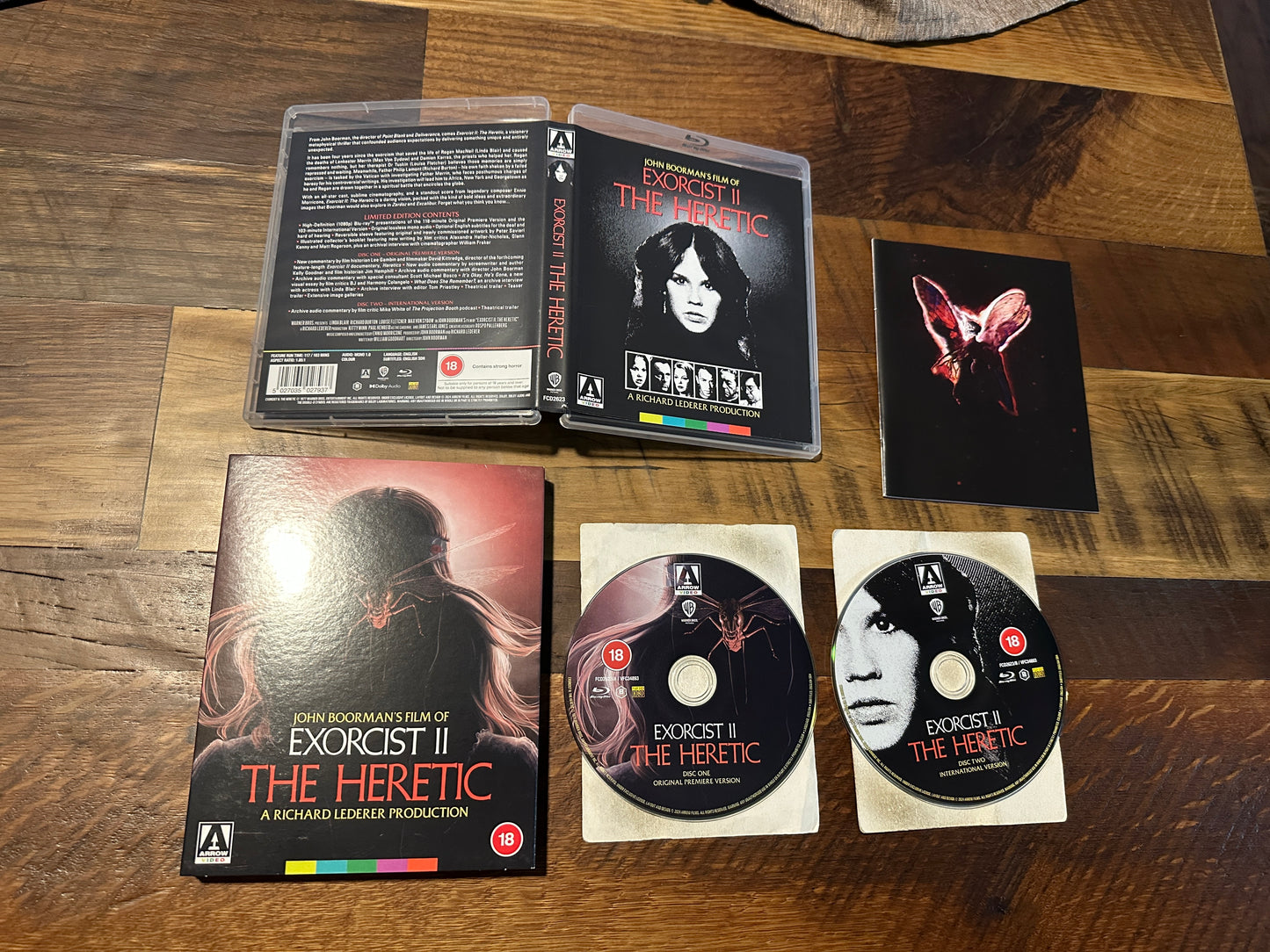 Exorcist II The Heretic Blu ray-Arrow Video-Limited Ed-Slipcover-Region B