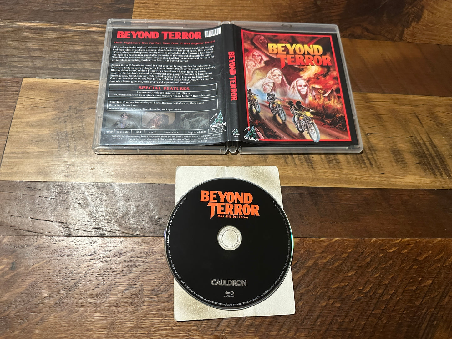 Beyond Terror (Blu ray, Cauldron Films, 80’s Classic, Widescreen)