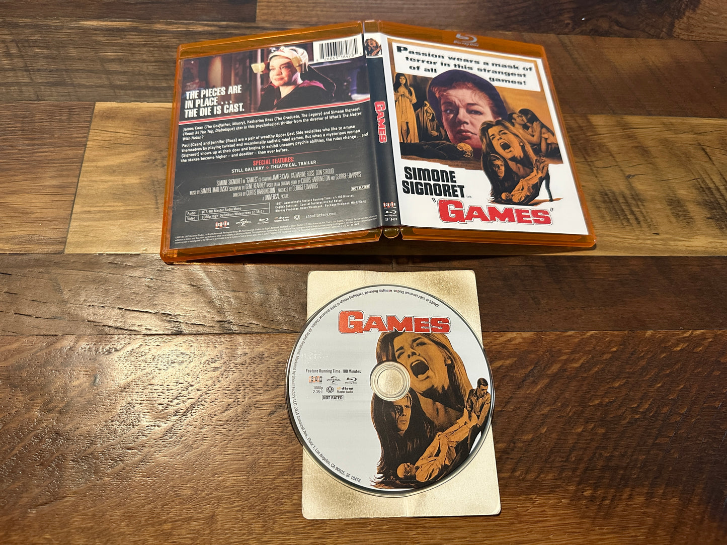 Games (Blu ray, Scream Factory, 60’s Classic, Simone Signoret, Widescreen)