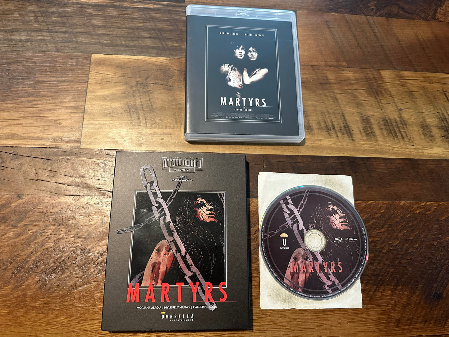 Martyrs Blu ray-Umbrella Entertainment-Region Free-Slipcover-