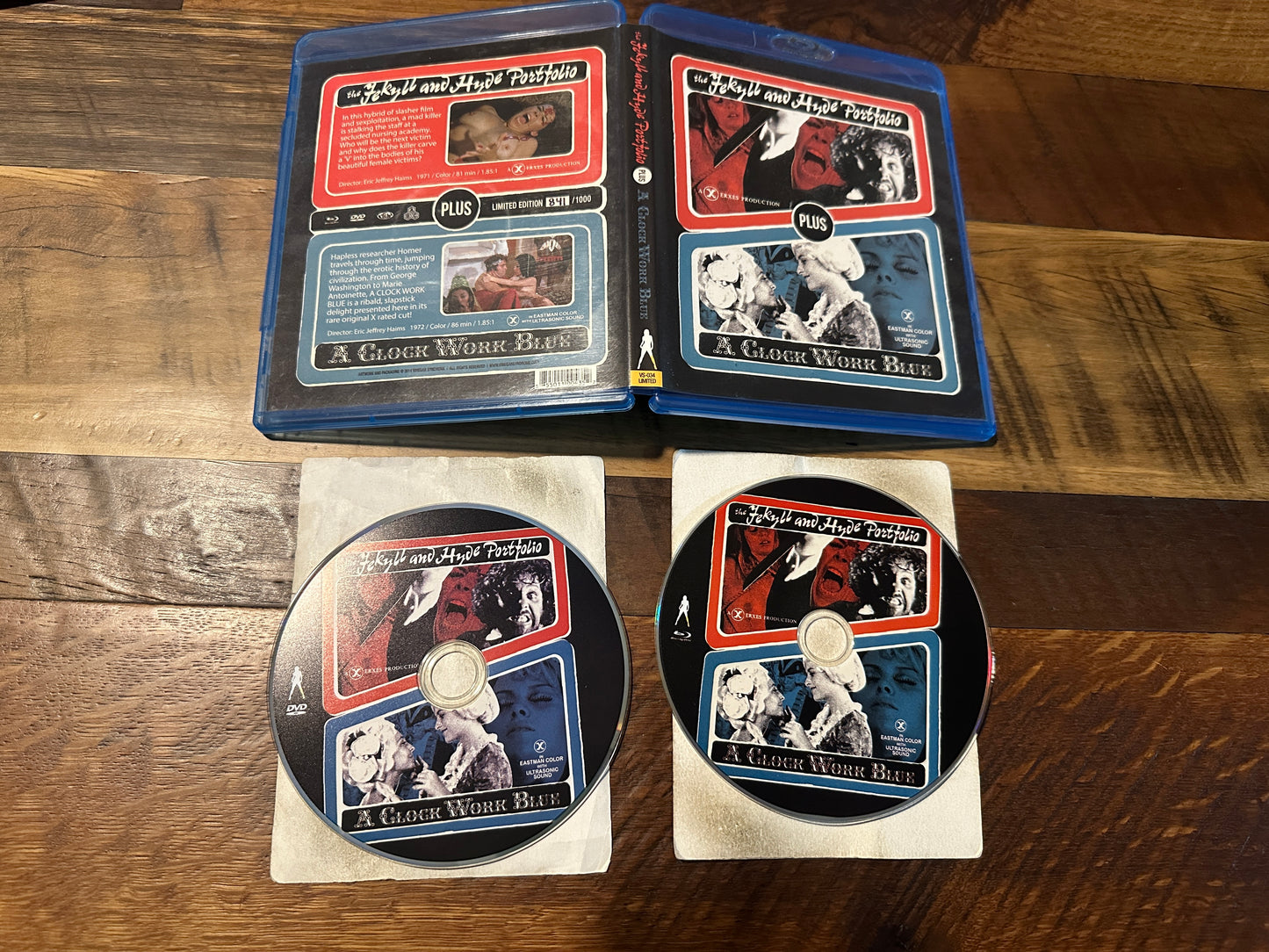 The Jekyll And Hyde Portfolio & A Clock Work (Blu ray, Vinegar Syndrome, OOP)