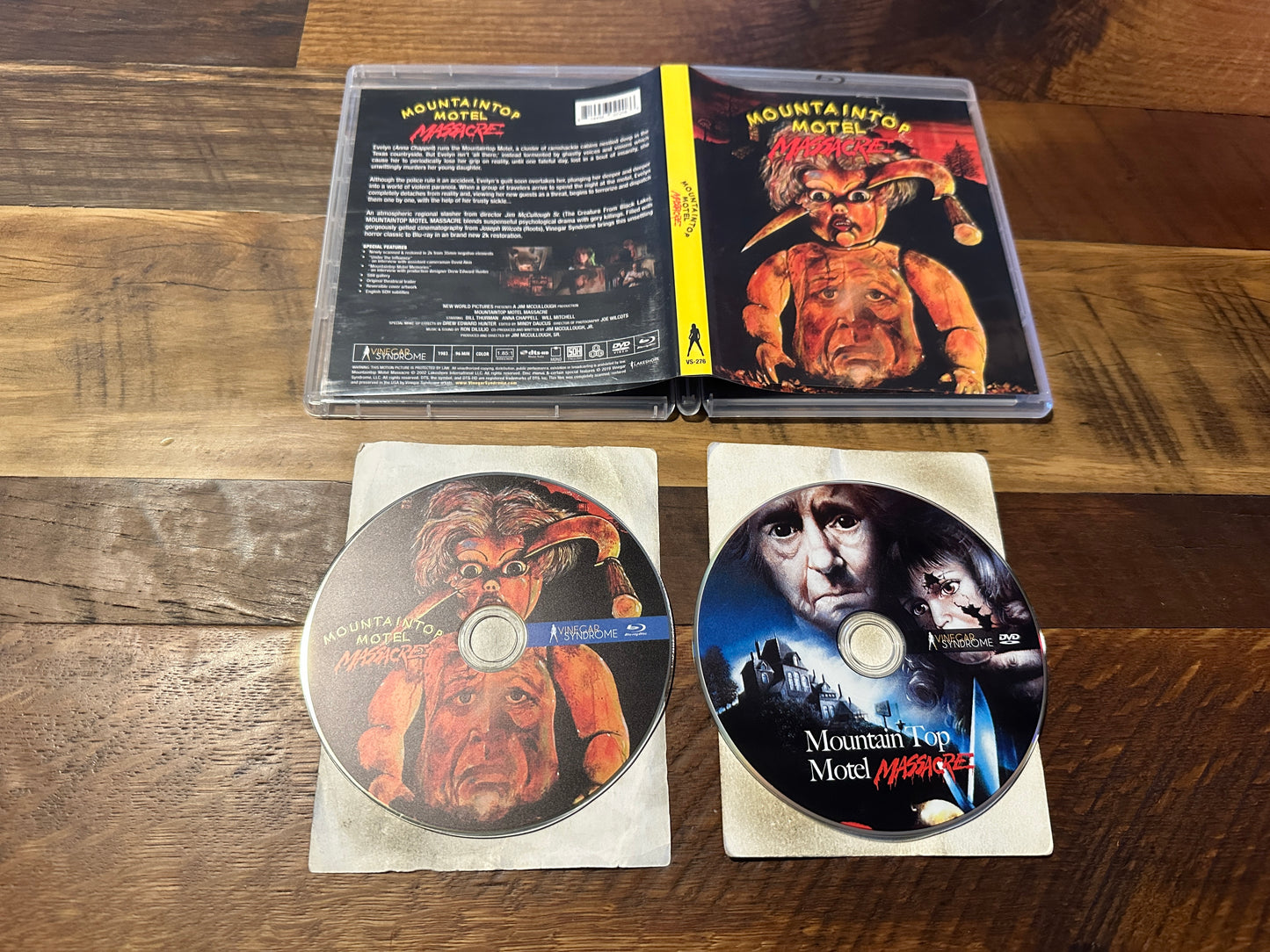 Mountaintop Motel Massacre (Blu ray/DVD, Vinegar Syndrome, 80’s Horror)