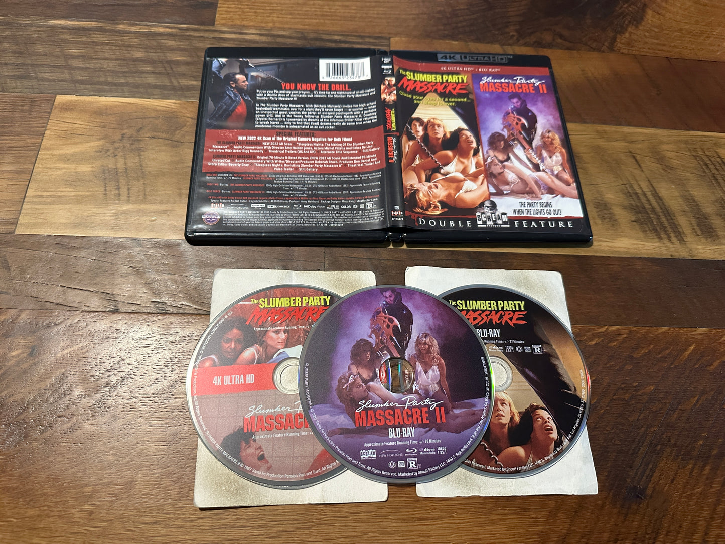 The Slumber Party Massacre 1 & 2 (4K Ultra HD/Blu ray, Scream Factory)