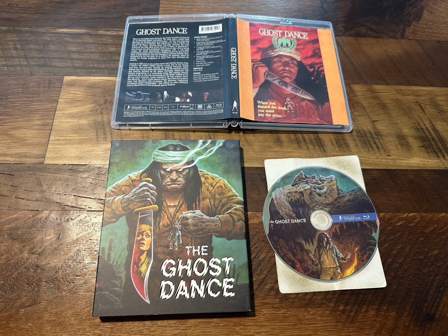 The Ghost Dance (Blu ray, Vinegar Syndrome, Slipcover, 80’s Horror Classic)