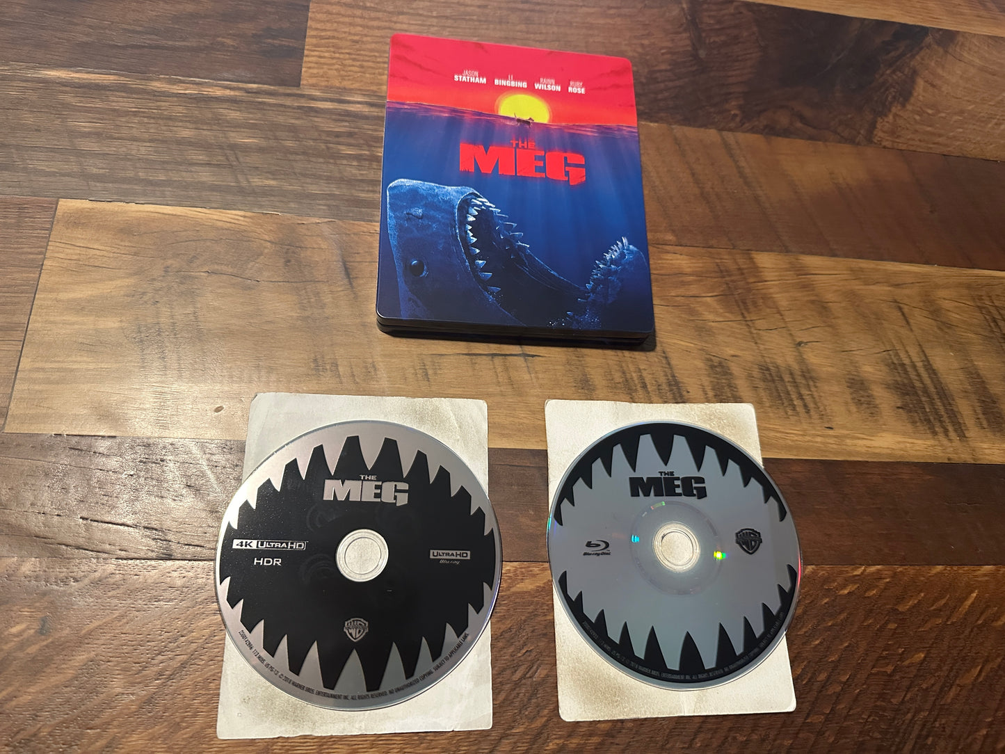 The Meg 4K Ultra HD/Blu ray-Warner Bros-Limited Ed-Steelbook-No Digital-