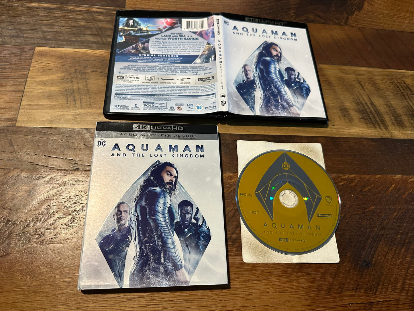 Aquaman Snd The Lost Kingdom 4K Ultra HD-Warner Bros-Slipcover-No Digital
