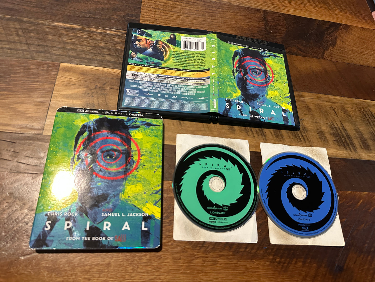 Spiral (4K Ultra HD/Blu ray, Lionsgate, 2 Disc, Slipcover, No Digital)