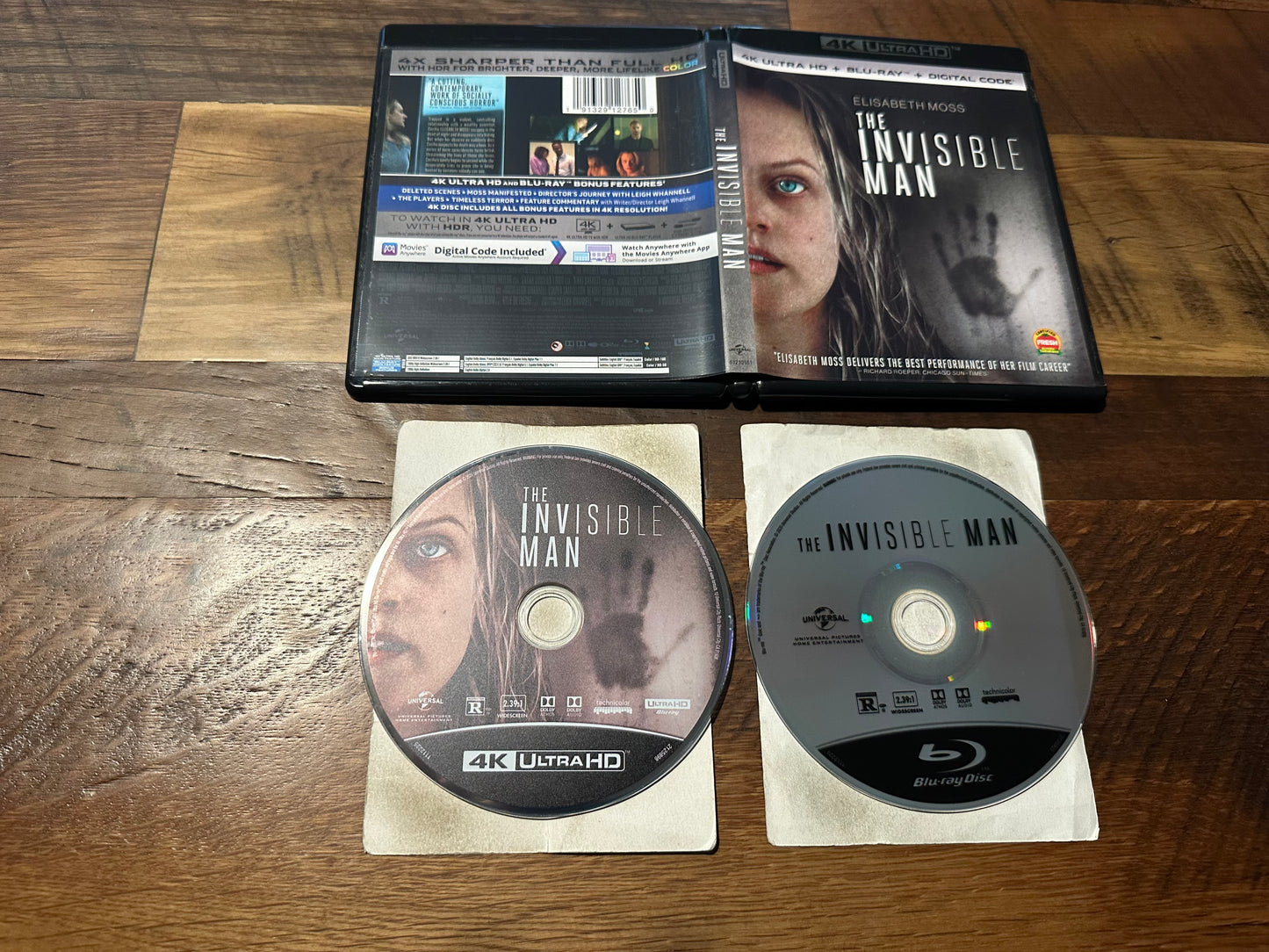 The Invisible Man 4K Ultra HD/Blu ray*Universal*2 Disc*Modern Horror*No Digital*