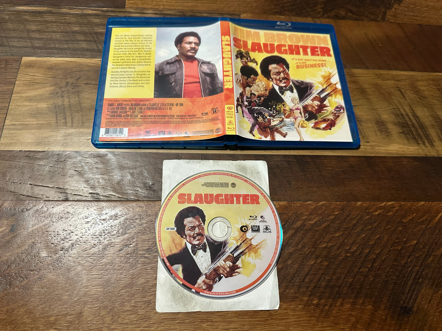 Slaughter (Blu ray, Olive Films, Jim Brown 70’s Classic)