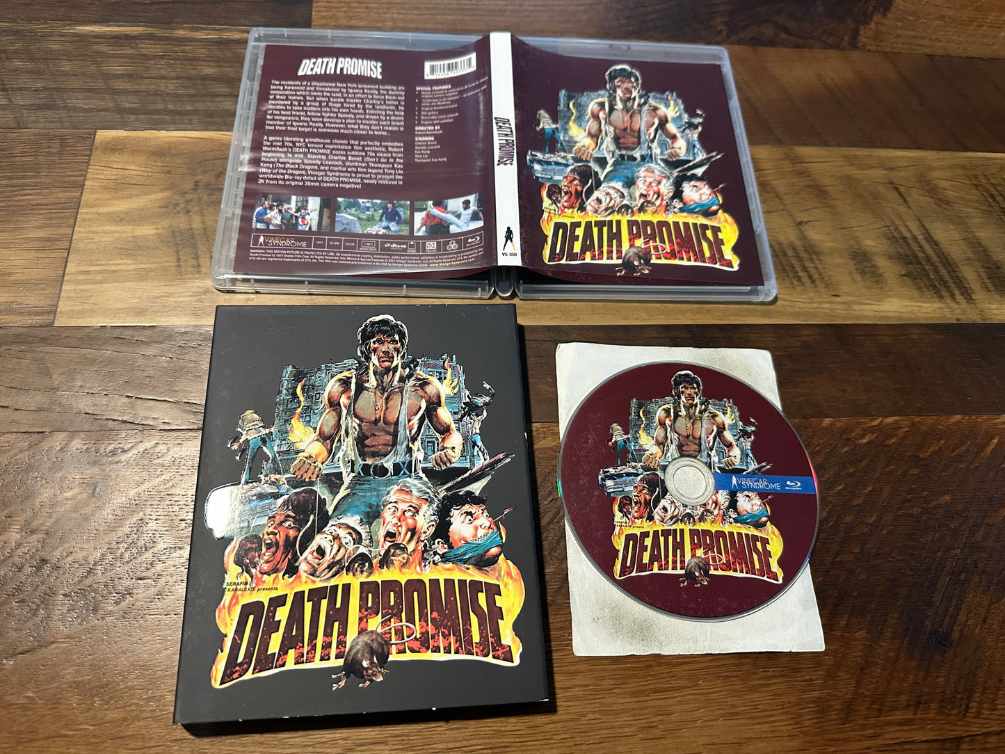 Death Promise Blu ray-Vinegar Syndrome-Slipcover-70’s Classic-