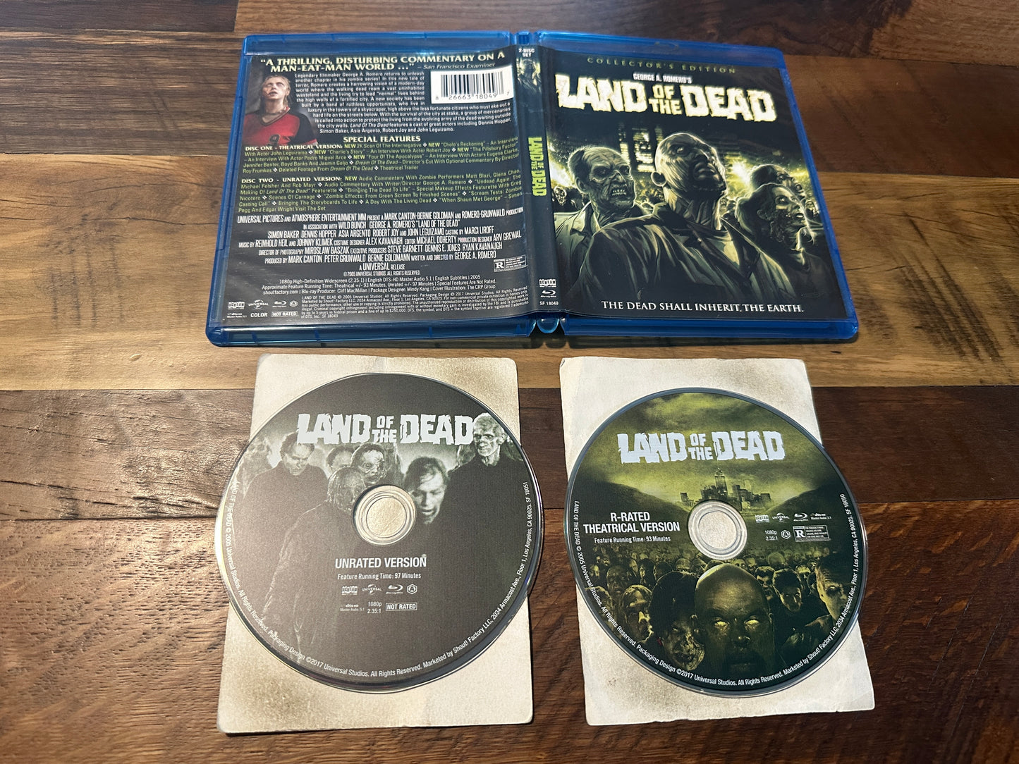 Land of the Dead Blu ray*Scream Factory*Collector Edition*2005 Horror