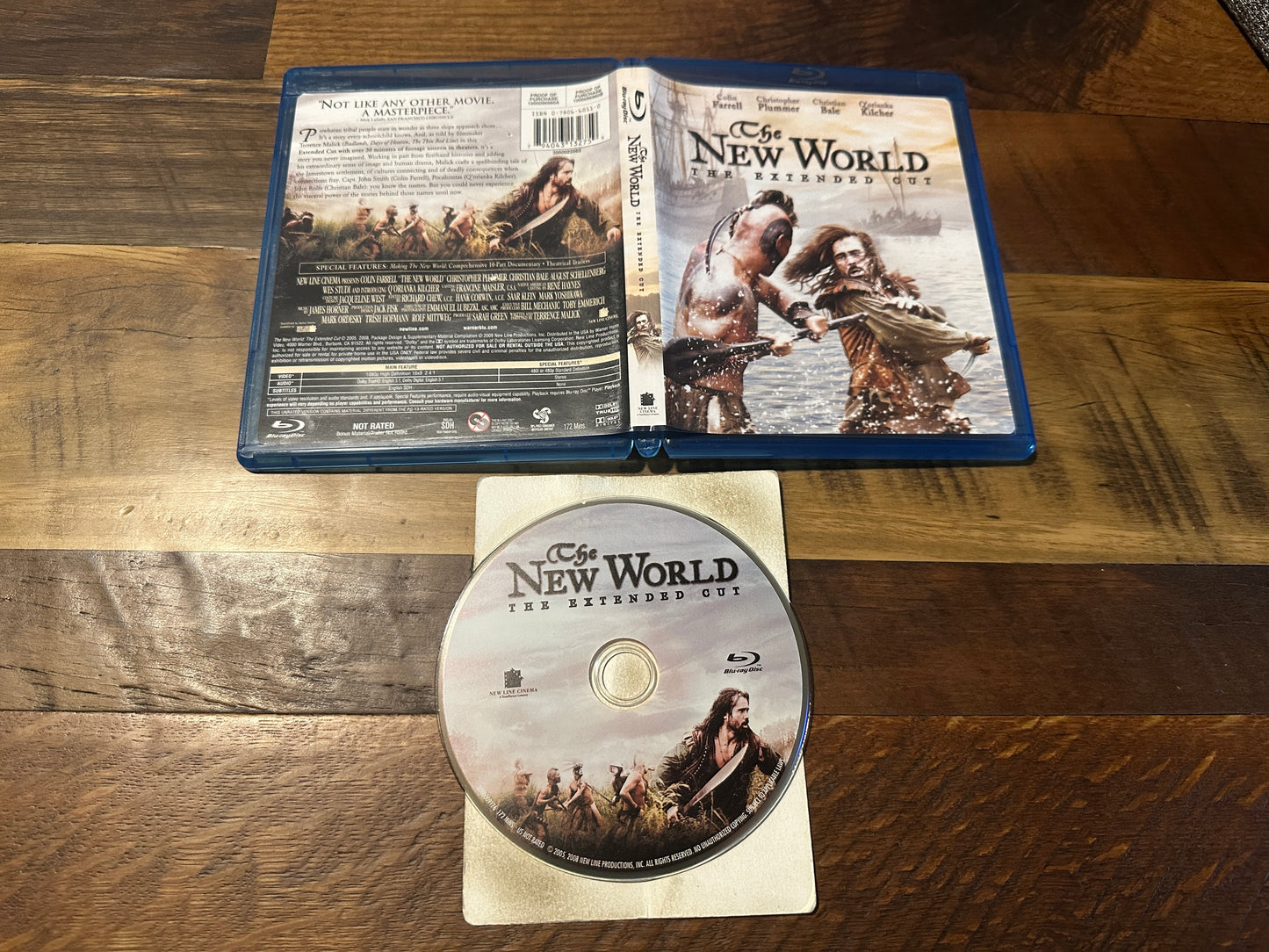 The New World (Blu ray, New Line Cinema, The Extended Cut, Widescreen)