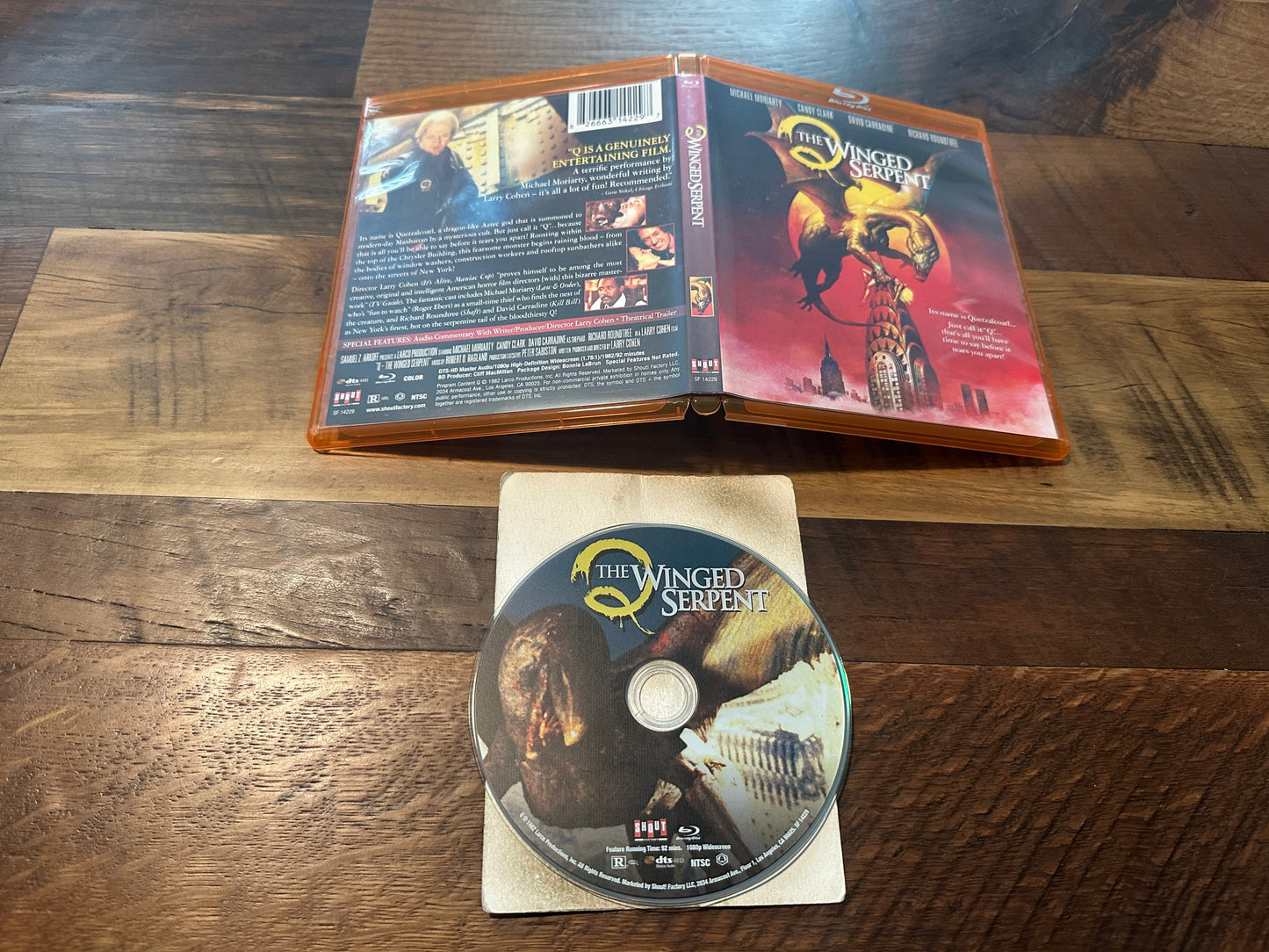 Q The Winged Serpent (Blu ray, Scream Factory, 80’s Classic, Widescreen)