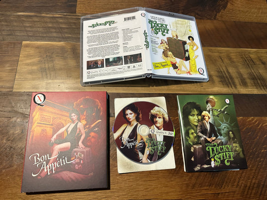 That Lucky Stiff & Bon Appetit Blu ray-Vinegar Syndrome Melusine-Slipcover-