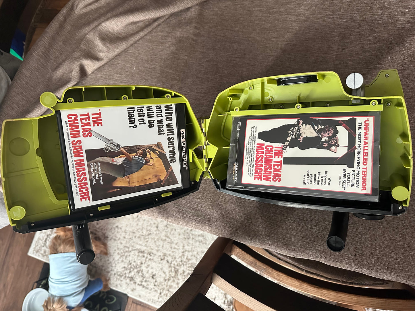 Texas Chainsaw Massacre 4k Ultra/VHS-50th Anniversary Ed-Chainsaw Prop