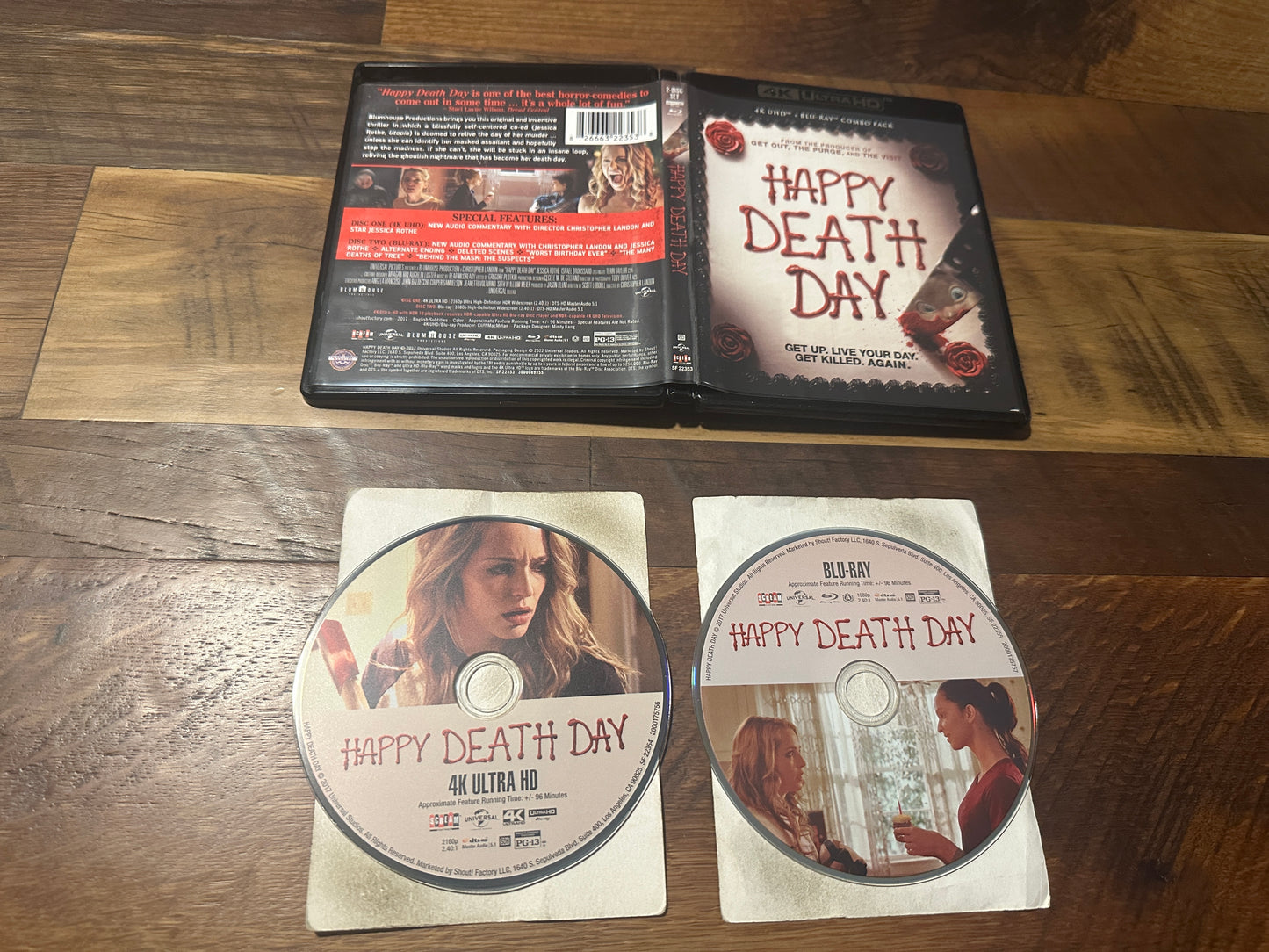 Happy Death Day (4K Ultra HD/Blu ray, Scream Factory, Classic Horror)