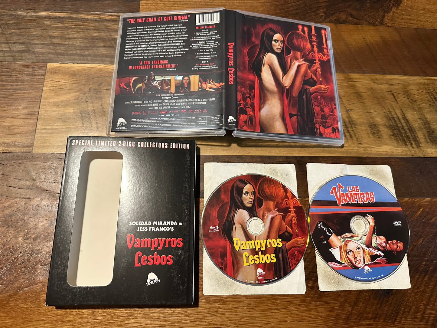 Vampyros Lesbos Blu ray-Severin Films Slipcover-70’s Classic-2 Disc-