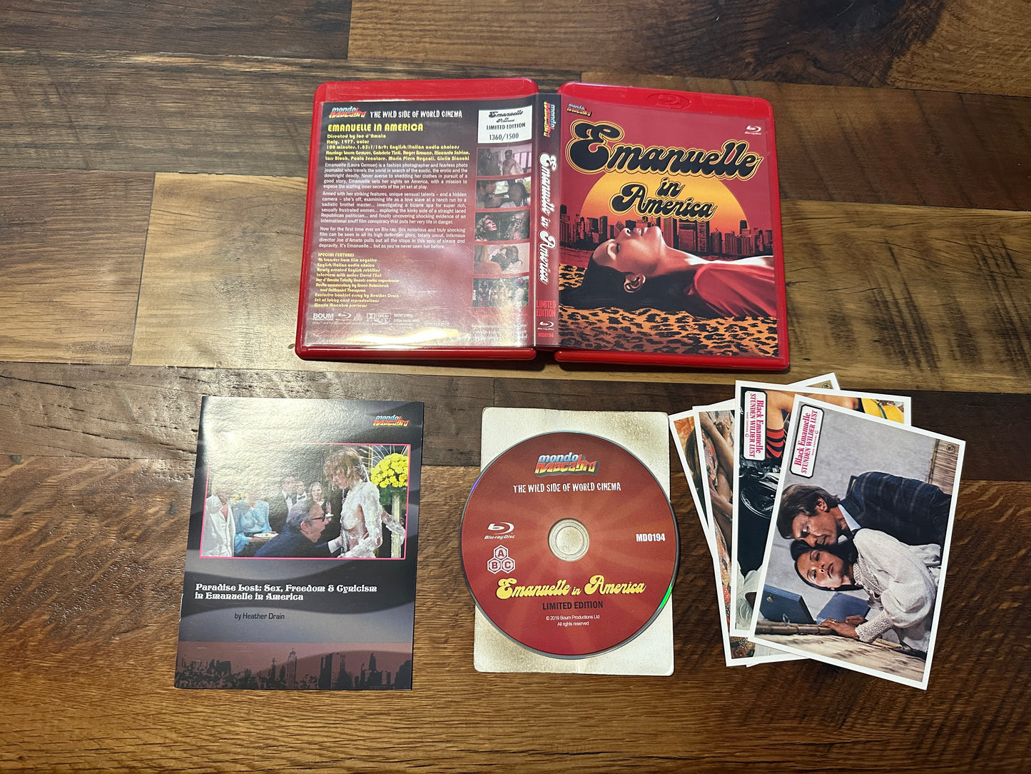 Emanuelle In America (Blu ray, Mondo Macabro, Red Case, 1500 Made)