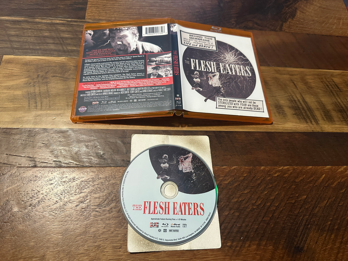 The Flesh Eaters (Blu ray, Scream Factory, 60’s Classic Horror, Widescreen)