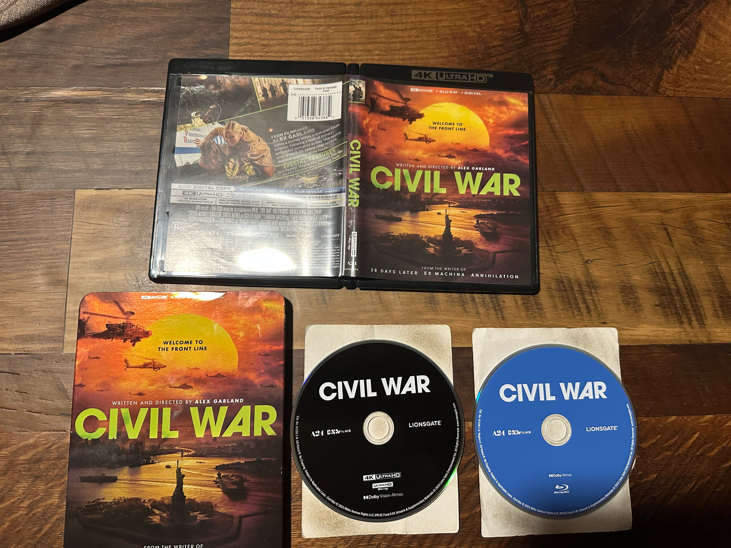 Civil War (4K Ultra HD/Blu ray, Lionsgate, Slipcover, 2 Disc, No Digital)