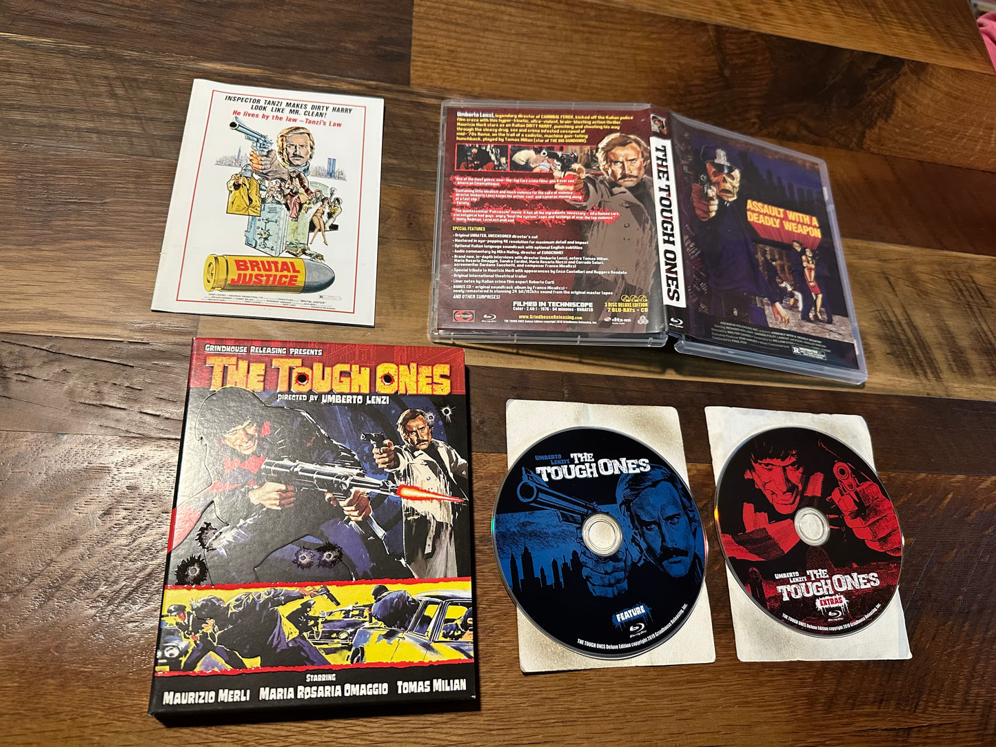 The Tough Ones Blu ray-GrindHouse Releasing-Umbreto Lenzi-Slipcover-No CD