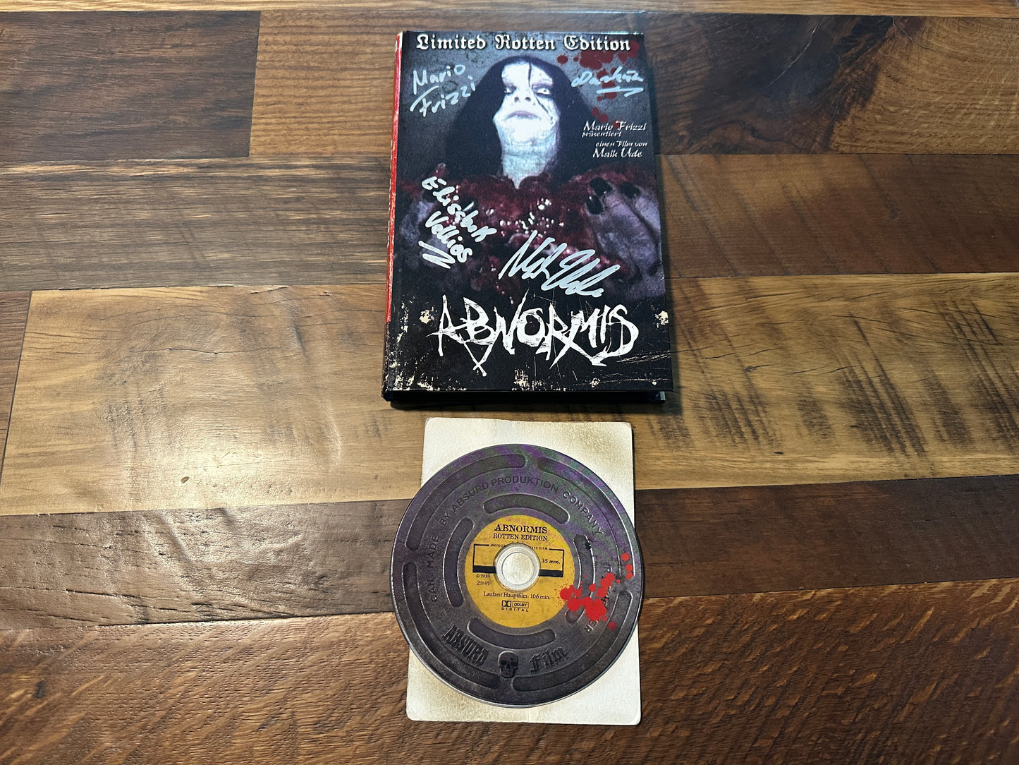Abnormis (DVD, Hardbox, Limited Rotten Ed, Signed X4, Absurd Prod, Reg 2)